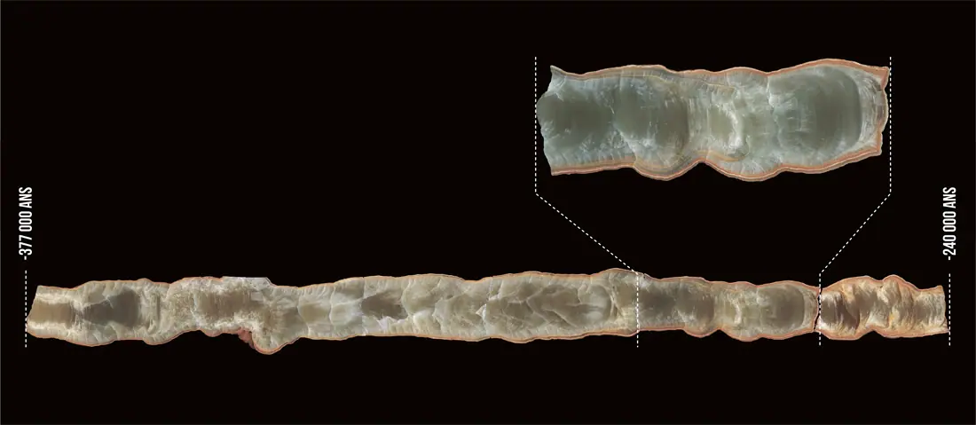 Clamouse actu grottes temoin du climat tableau Clam-stm7